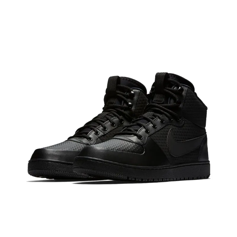 Nike Court Borough Mid Winter Triple Black-2