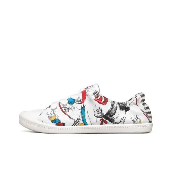 Skechers Dr. Seuss X Skechers Bob's Beach Bingo Low Top Sneakers White/Red/Blue Women's