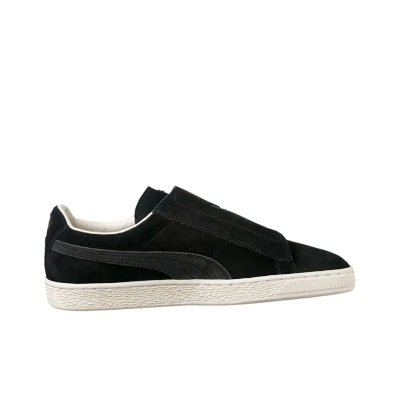 PUMA Suede Wrap Colorblocked Anti-Slip Wear-Resistant Low-Top Skateboard Shoes Men's Black-1