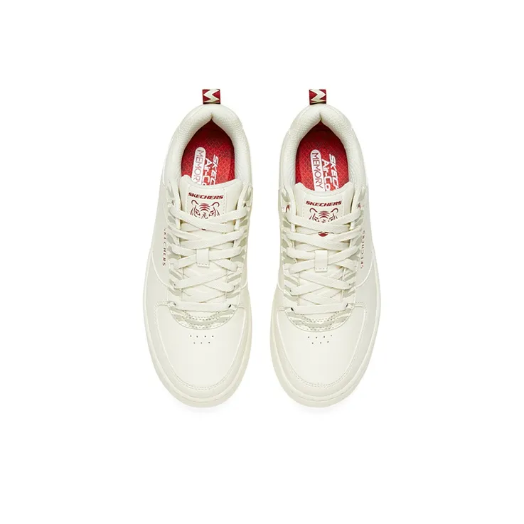 Skechers Sport Skateboard Shoes Women's Low Top White/Red-2