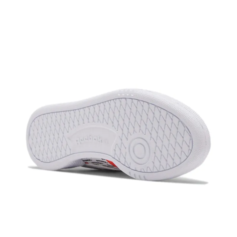 Reebok Club C Slip-Resistant Cushioning Wear-Resistant Low-Top Skateboard Shoes Women's Cloud White-5