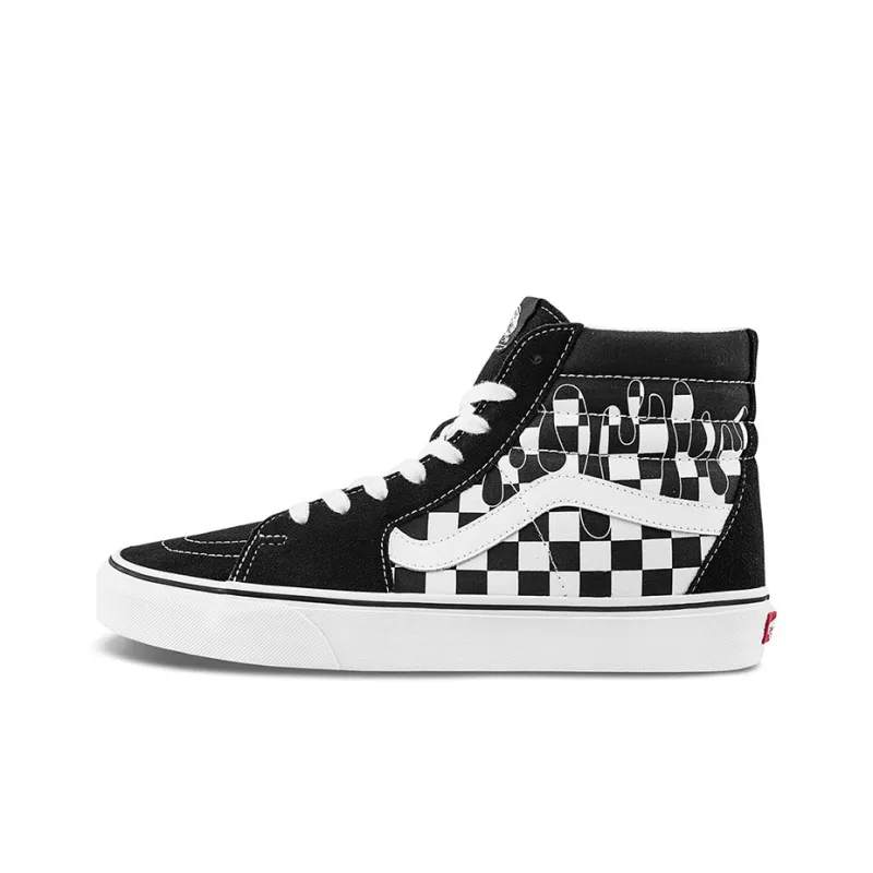 Sk8 Vans Hi 'Paint Drip Checkerboard'-0