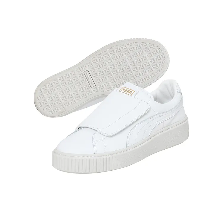 PUMA Basket Platform Big Strap 'White' Women's-3