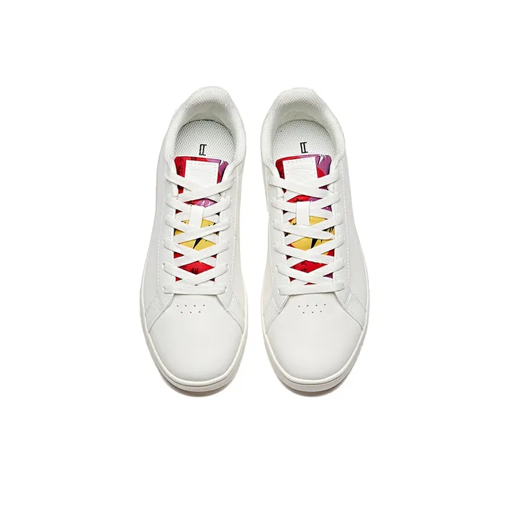 Anta Life Collection Low-Top Skateboard Shoes Women's White Pink-2