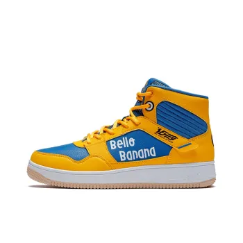 MINIONS x 361° Minions Collaboration Anti Slip Wear Resistant High Top Skateboard Shoes Men's Yellow