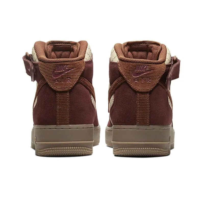 Nike Air Force 1 Mid Plaid Brown-3