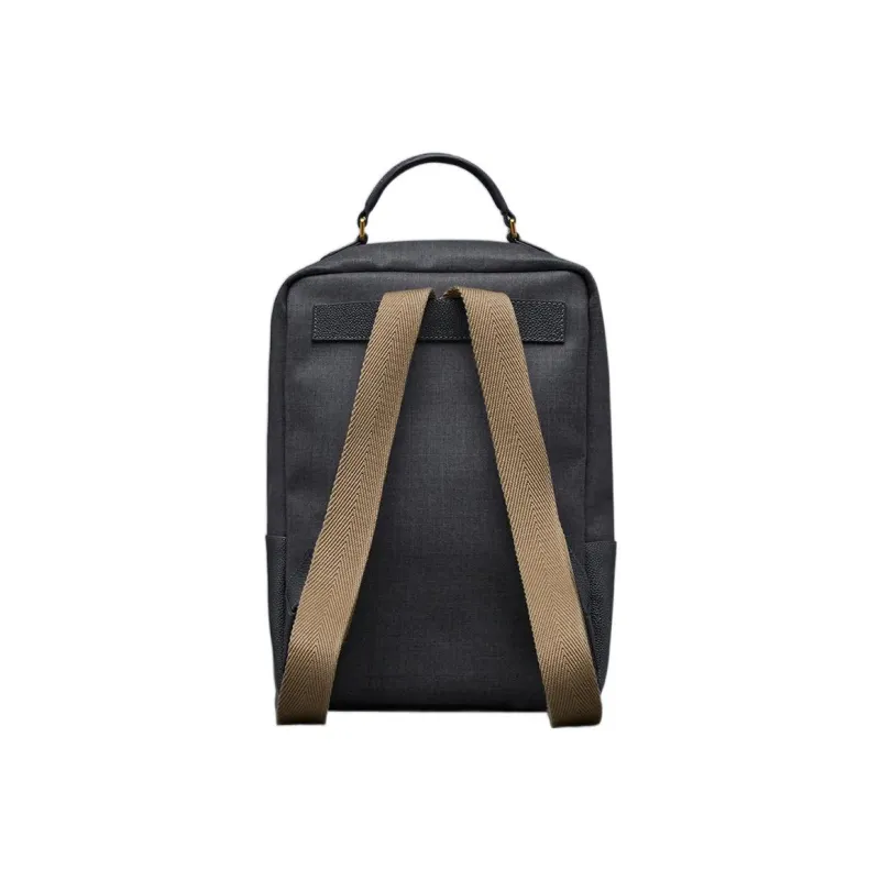 THOM BROWNE· Wool With Calfskin Backpack Men's Gray-2