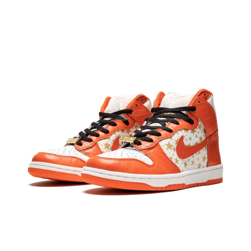 Nike Dunk High Pro Sb Supreme Orange Stars-2