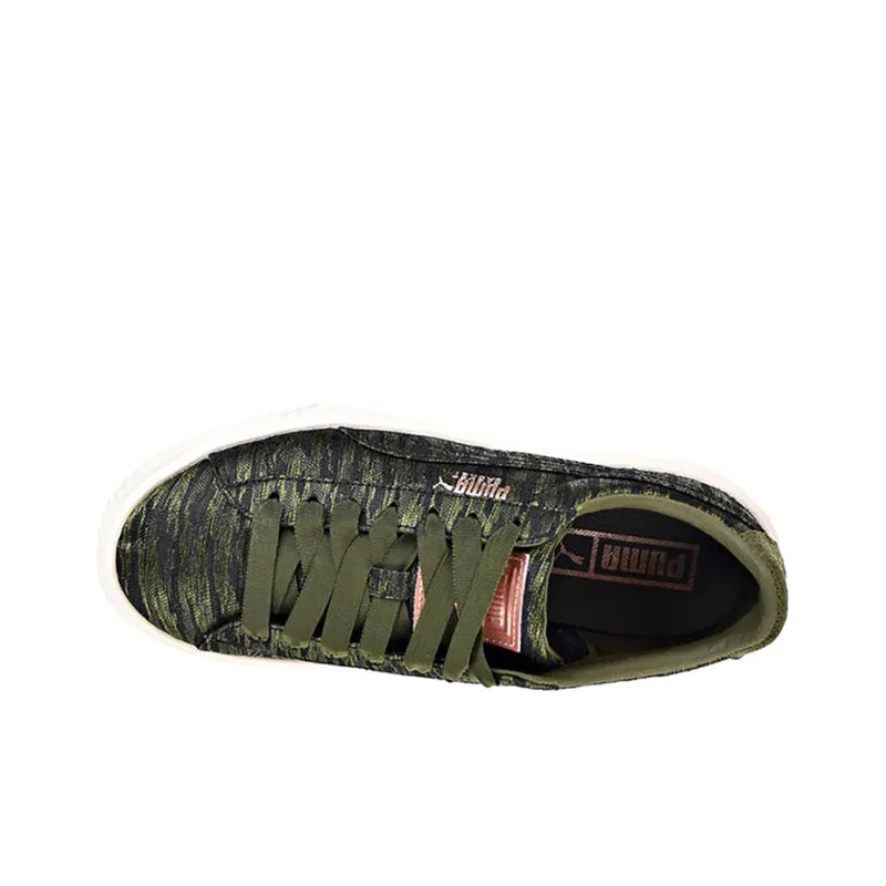 PUMA Basket Platform Vr 'Green White' Women's-3