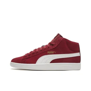 PUMA Smash V2 Mid Burgundy/White