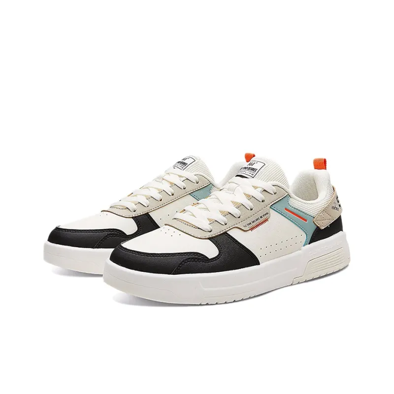 361° Low Top Skateboard Shoes Black White Gray-2
