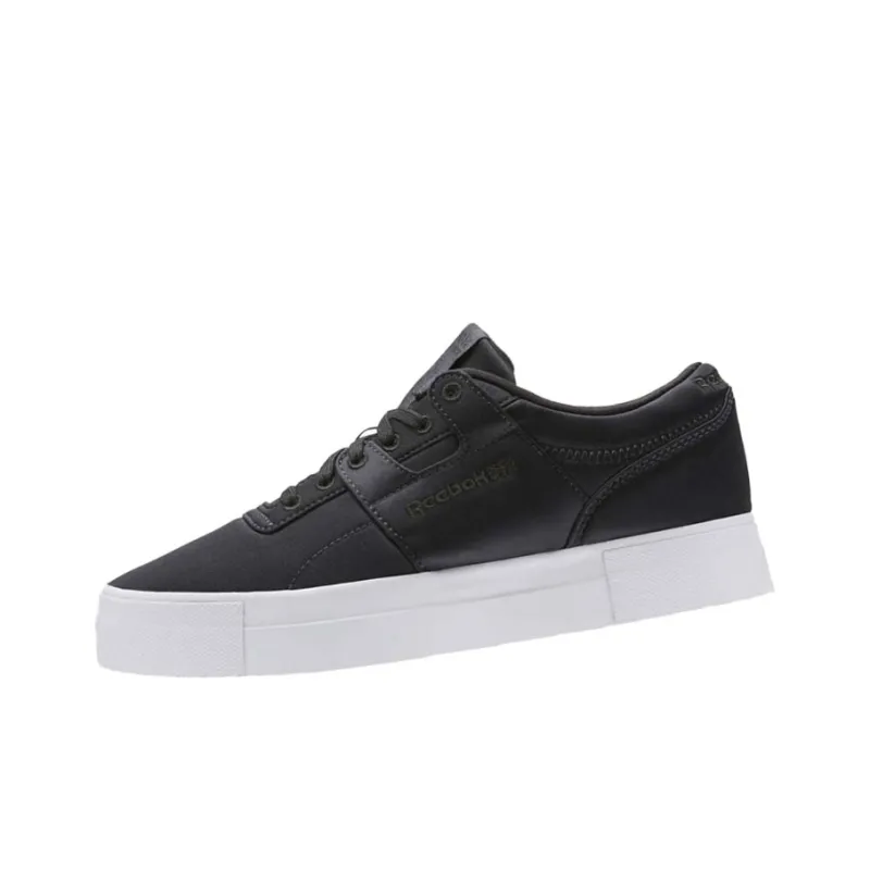 Reebok Workout Wrapping Anti-Slip Shock-Absorbing And Wear-Resistant Low-Top Skateboard Shoes Women's Black White-2