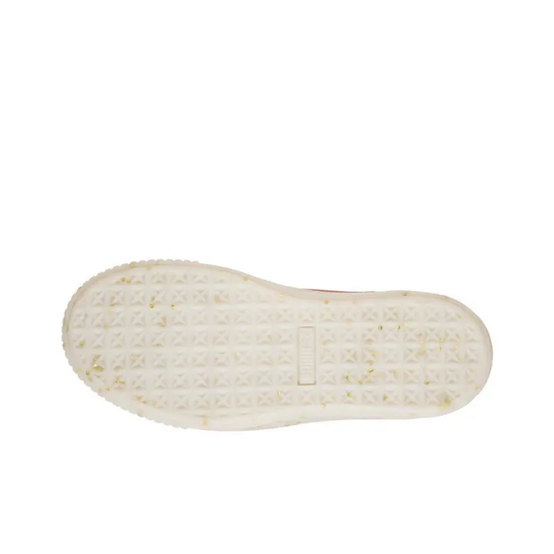 PUMA Suede Platform Board Shoes Red/Blue Women's-4