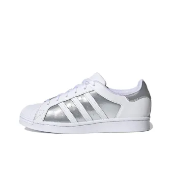 Adidas Originals Superstar White Silver Metallic Women's