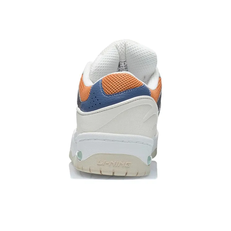 LiNing CF Tracing The One Anti-Slip Wear-Resistant Low-Top Skateboard Shoes White Blue Black-3