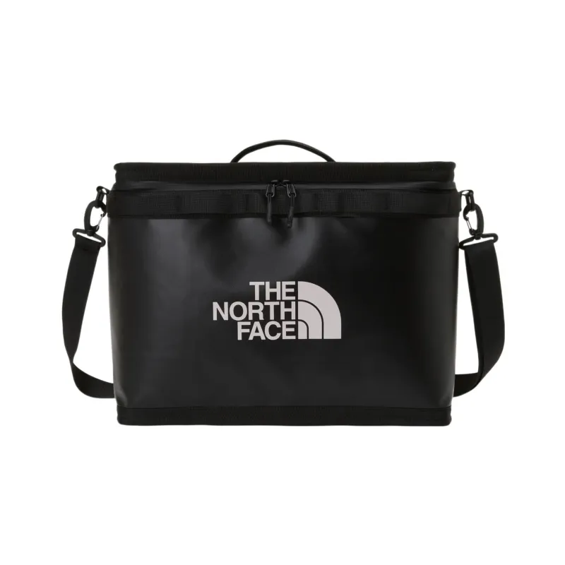 THE NORTH FACE Polyester Travel Bag, One Shoulder Handbag, Crossbody Bag Large Size Unisex Black-0