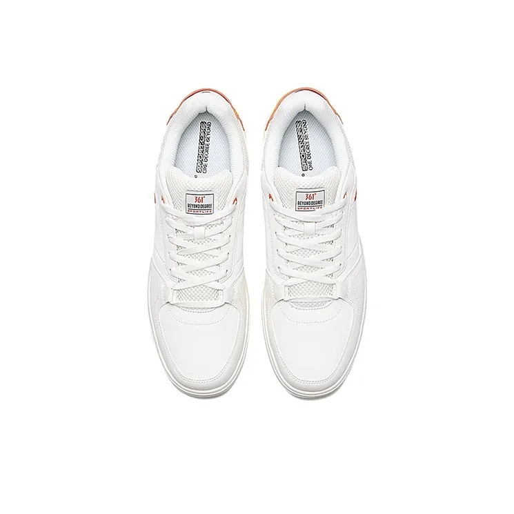 361° Skateboard Shoes Men Low Top White/Orange-1