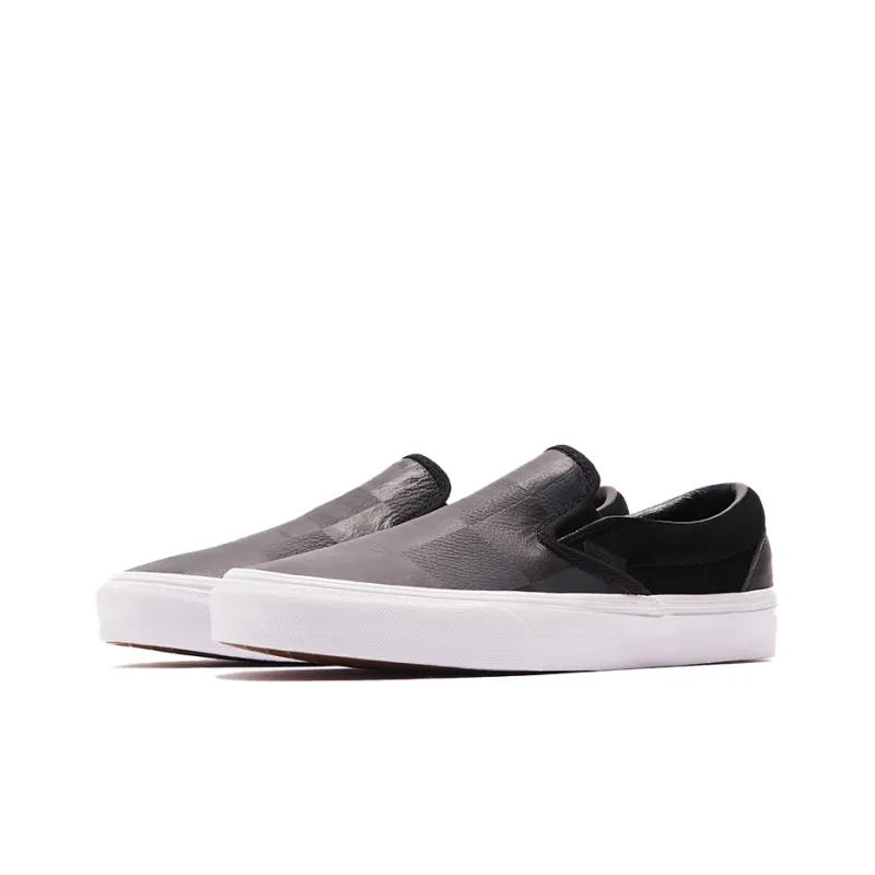 Vans Classic Slip On Oversized Checkerboard Black-2