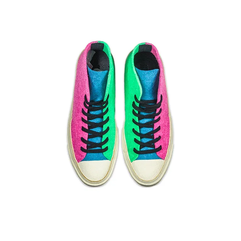 Converse Chuck Taylor All Star 70 Hi Jw Anderson Felt Fuchsia Purple Island Green-2