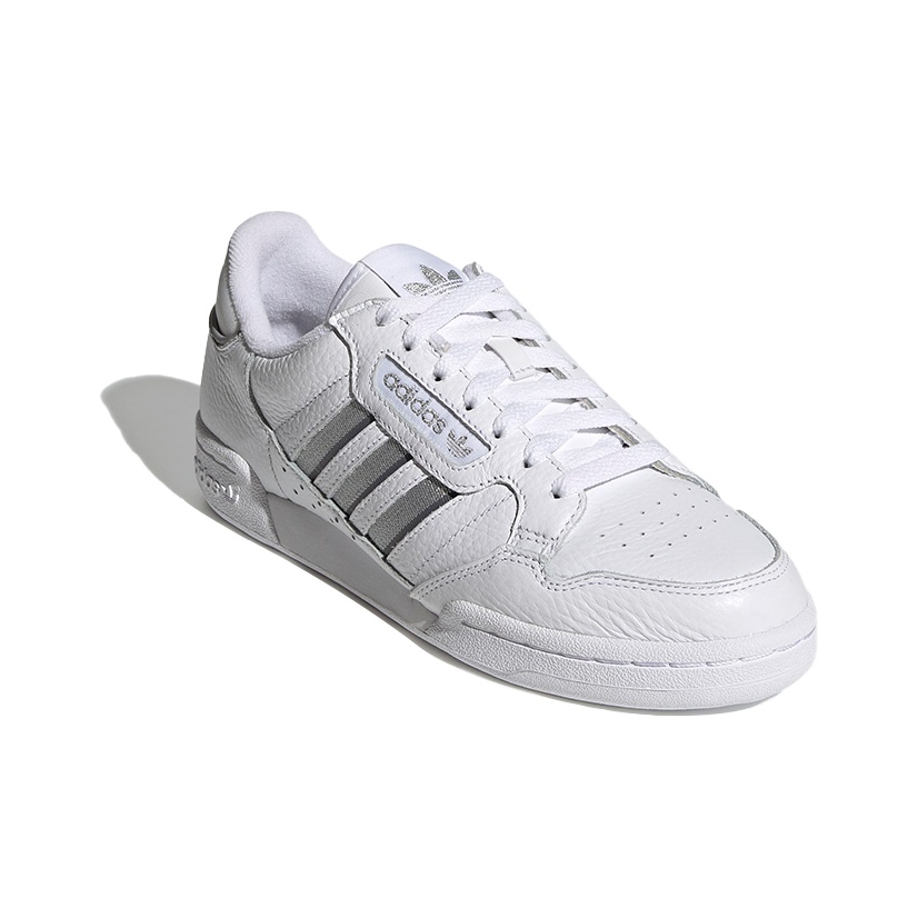 white adidas silver stripes