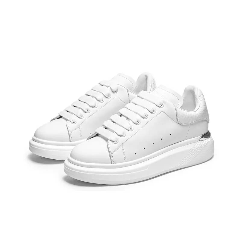 CERRUTI 1881 Small White Shoes Anti-Slip Wear-Resistant Low-Top Skateboard Shoes Women's White-1