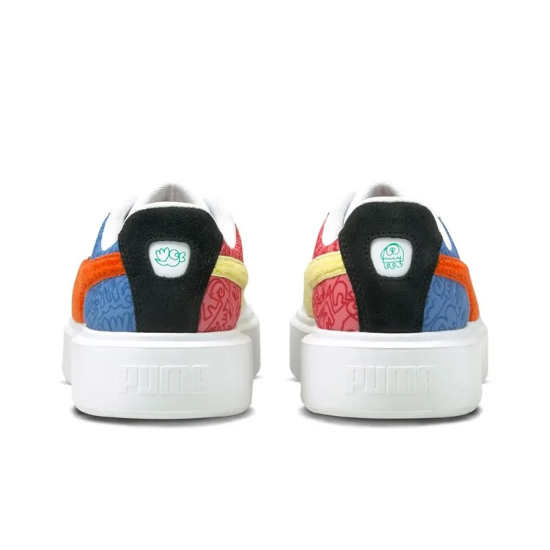 PUMA Mr. Doodle X Oslo Maja 'Ultramarine American Beauty' Women's-4