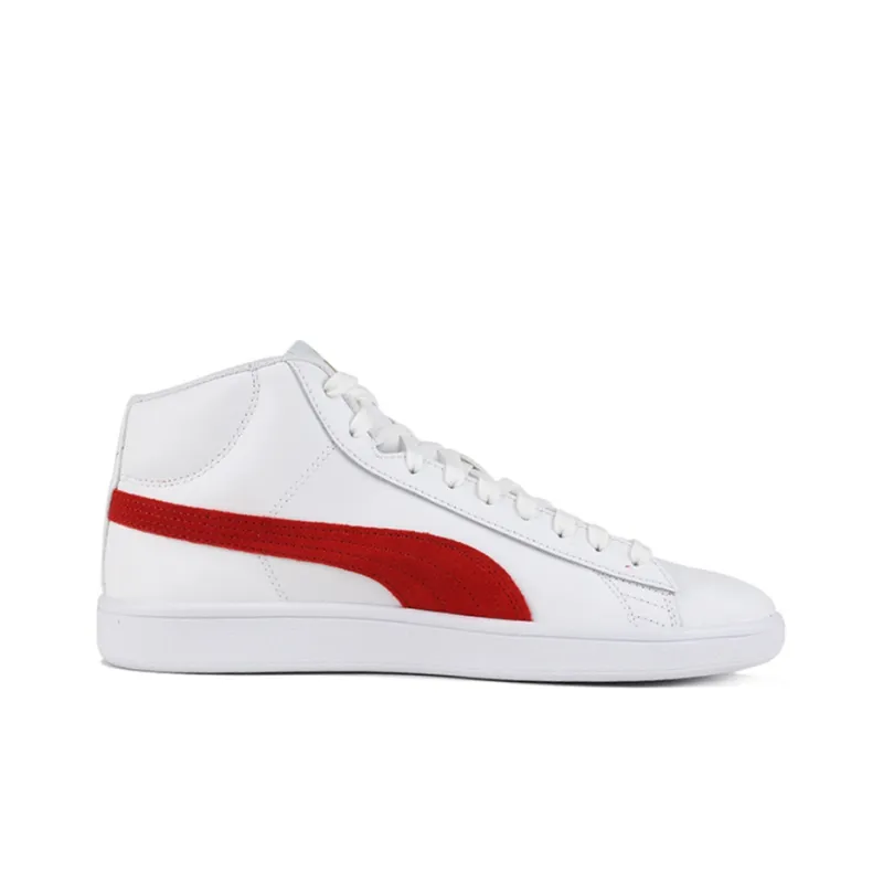 PUMA Smash V2 Mid L 'White Red'-1