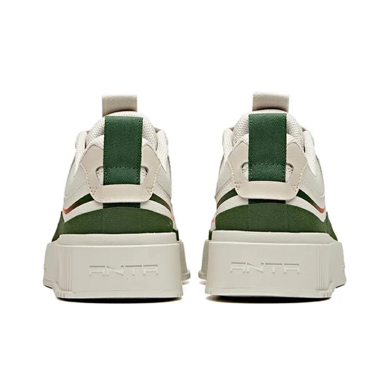 Anta Life Collection Lightweight And Wear-resistant Low-Top Skateboard Shoes Men's Gray Green-3