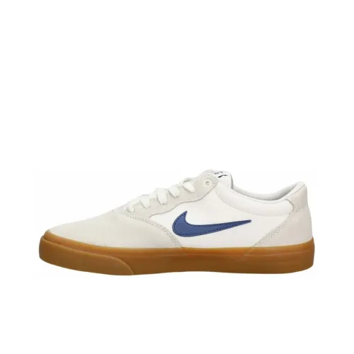 Nike SB Chron Skateboard Shoes Unisex Low-Top Sail White Blue