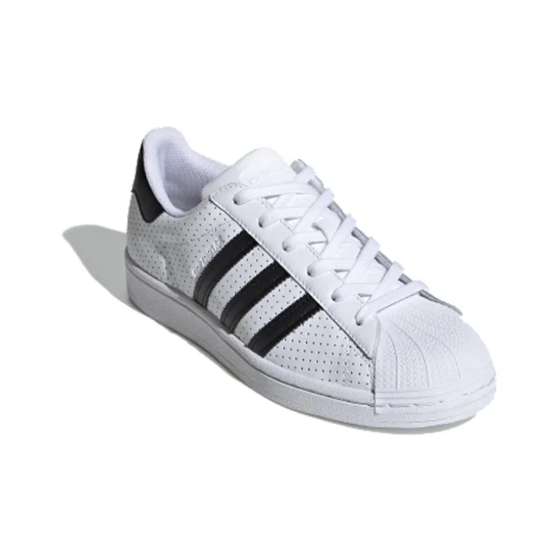 Superstar Women's Adidas Originals 'White Black Perforated' Women's-1