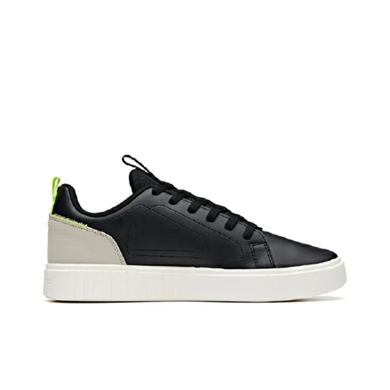 Anta Life Collection Coverage Cushioning Breathable Low Top Skateboard Shoes Men's Black Green White-1