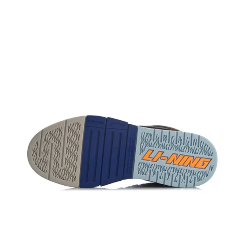 XLARGE x LiNing Wave Pro Anti Slip Wear Resistant Low Top Skateboard Shoes Women's Gray Orange-3