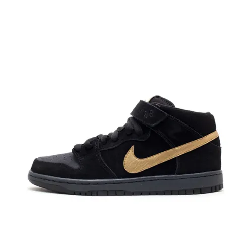 Nike SB Dunk Mid Obsidian Metallic Gold