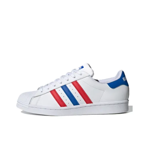 Adidas Originals Superstar Series Skateboard Shoes Unisex Low-Top White/Red/Blue