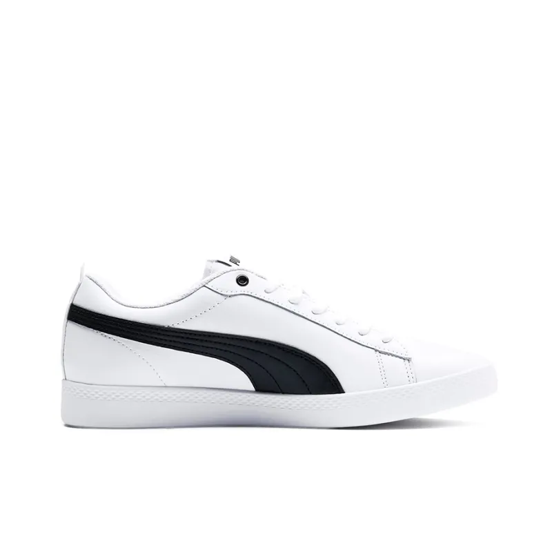 PUMA Smash V2 Leather 'White Black' Women's-1