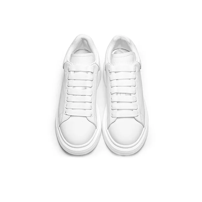 CERRUTI 1881 Small White Shoes Anti-Slip Wear-Resistant Low-Top Skateboard Shoes Women's White-2