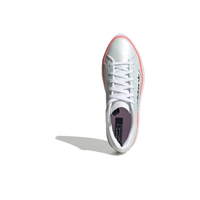 Adidas Sleek Super White Lilac Coral Women's-3