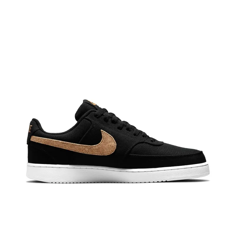 Nike Court Vision Low Canvas 'Black Cork'-1