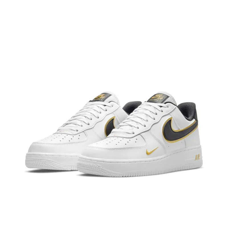 Nike Air Force 1 Low '07 LV8 Double Swoosh White Metallic Gold-2