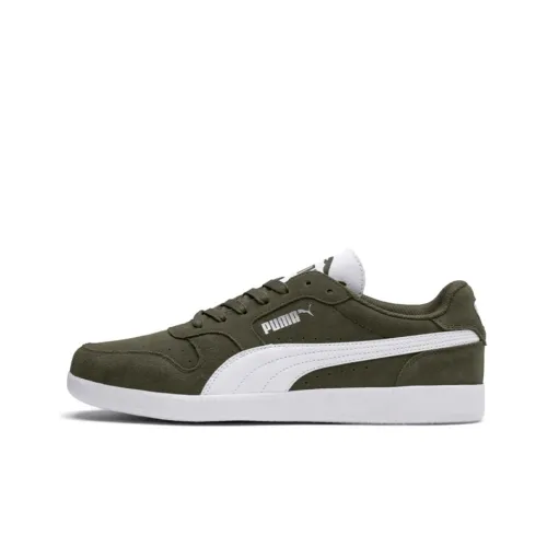 PUMA Suede Skateboard Shoes Unisex Low-Top Olive Green