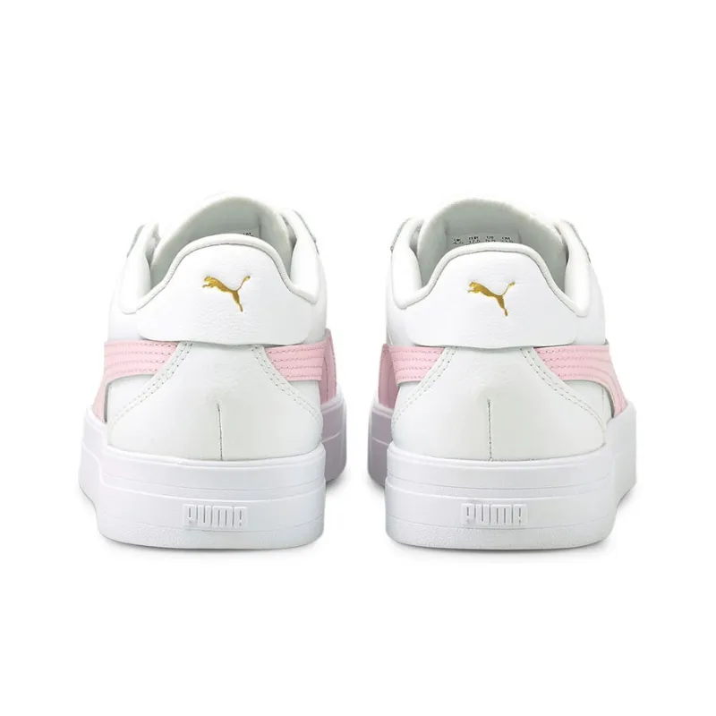 PUMA Smash Ana Lightweight Low-Top Skateboard Shoes Women's White Pink-3