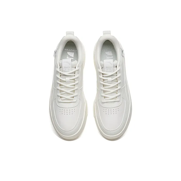 Anta Life Collection Slip Resistant, Abrasion Resistant, Lightweight Low Top Skateboard Shoes Men's White-3