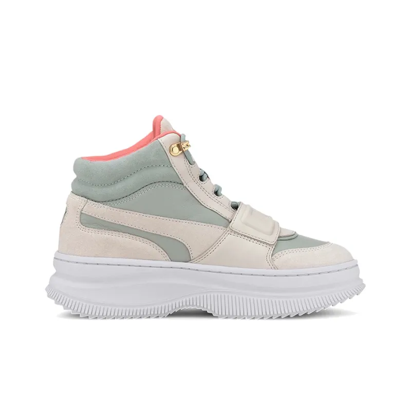 PUMA Deva Suede Khaki/Green/White Women's-1