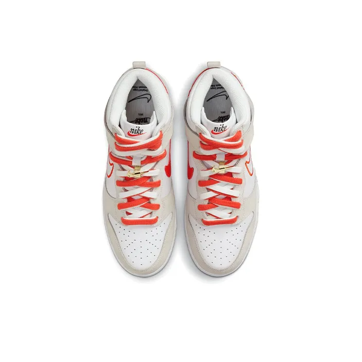 Nike Dunk High First Use White Sail Orange Women's-3