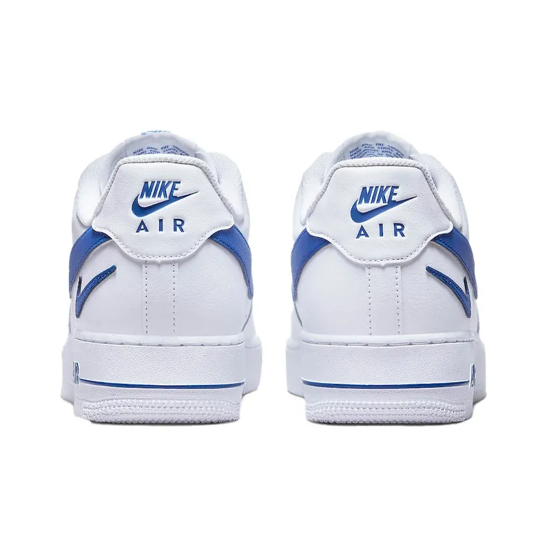 Nike Air Force 1 Low '07 Fm Cut Out Swoosh White Game Royal-4