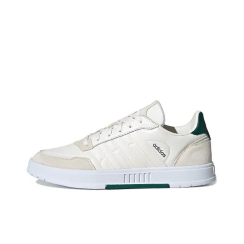 Adidas Neo Courtmaster Skateboard Shoes Men Low-Top White/Brown/Green