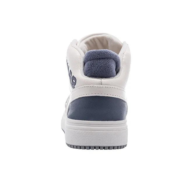 Warrior Wear-resistant Lightweight Breathable And Non-slip. High-Top Skateboard Shoes Men's Beige Blue-3