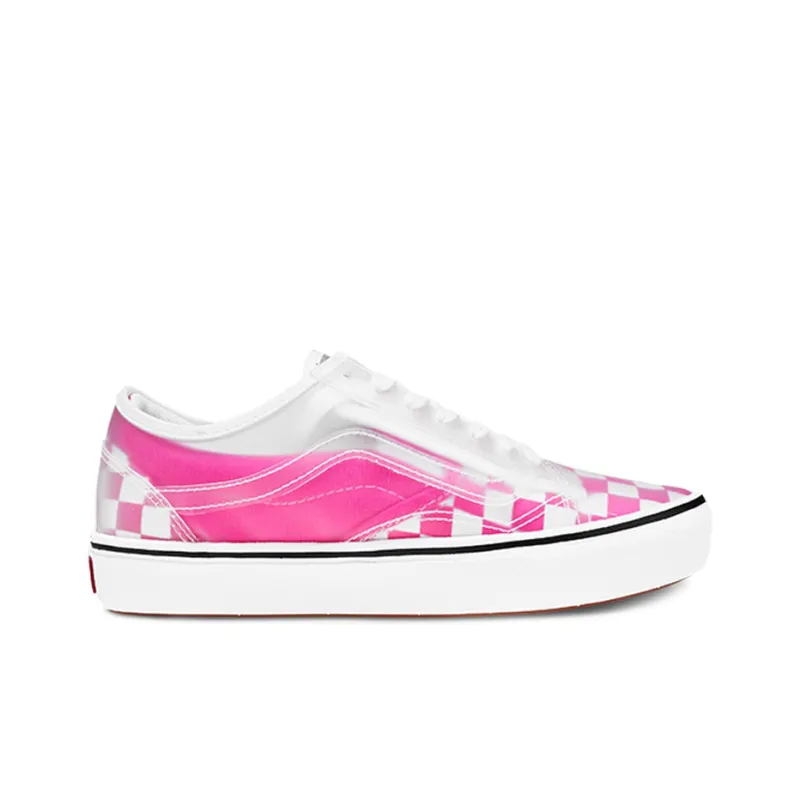 Vans ComfyCush Slip Skool Checkerboard Knockout Pink-1