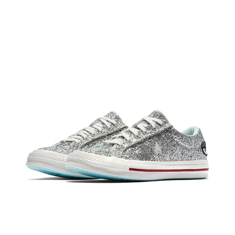 Converse Chiara Ferragni X Women's One Star Ox 'Silver Glacier Blue' Women's-2