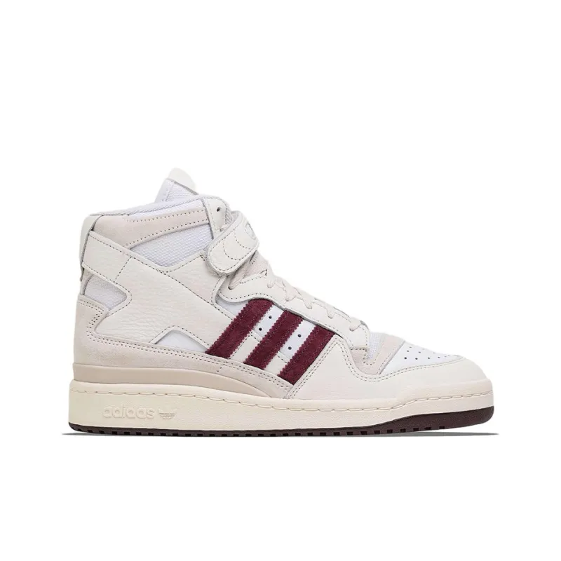 Adidas Forum Hi Packer White Maroon-1